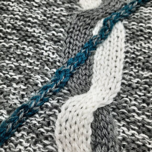 Vtg 70s thick knit mock neck sweater - Sears Roebuck brand - Picture 8 of 11